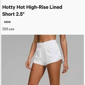 Hotty Hot High Rise Lululemon Short